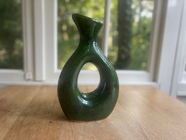 Organic vase green