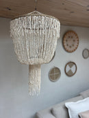 Organic Shaped Shell Lamp - Natural Boho Lighting | Mandala Stencils