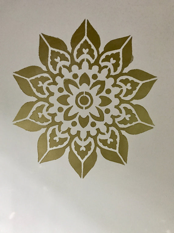 Doily Mandala - Mandala wall stencil