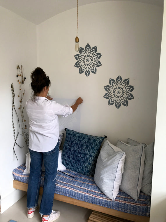 Doily Mandala - Mandala wall stencil