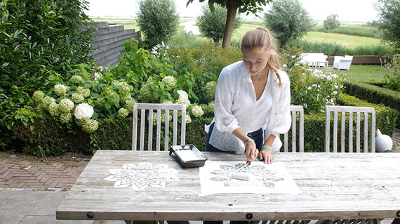 Doily Mandala - Mandala muur stencil